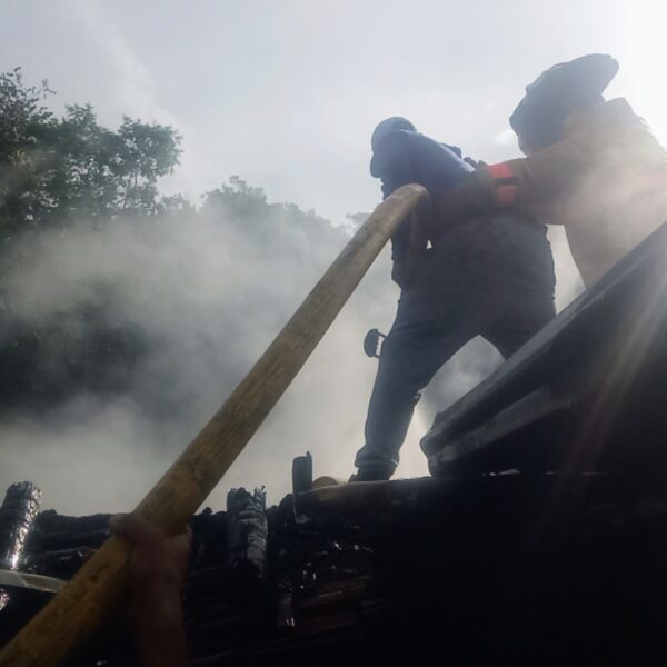 Emergencia; incendio de una vivienda en Belalcázar Páez
