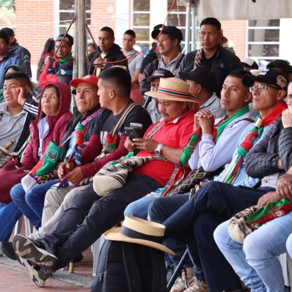 Este viernes 23 de agosto la minga indígena espera al presidente en el sitio de concentración en la ciudad de Bogotá